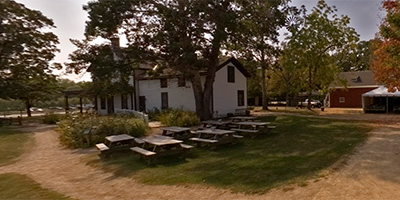 Stoen schoolhouse and Gibbs family farm house.