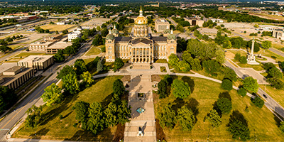 Iowa State Capitol Sunset