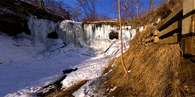 Frozen Minnehaha Falls