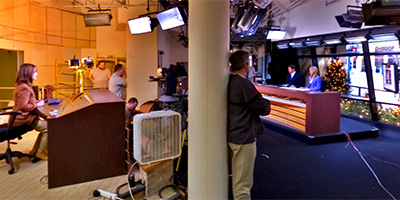 WCCO Newsroom and set