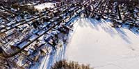 Over Lake Judy in Shoreview