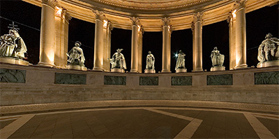 Budapest’s Heroes’ Square At Night