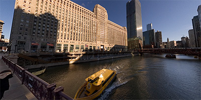 Chicago River at N. Franklin St.