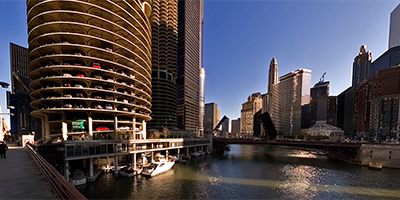 Chicago River at N. Dearborn St.