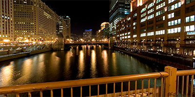 Chicago River at N. Clark St.