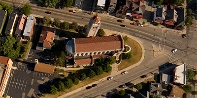 Church SW of University of Cincinnati