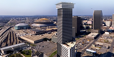 Downtown New Orleans after Katrina and Rita