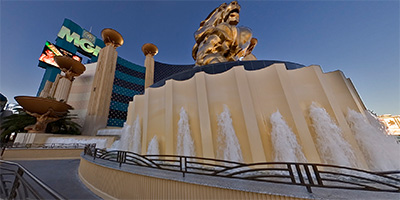 Fountain at MGM Grand Hotel and Casino