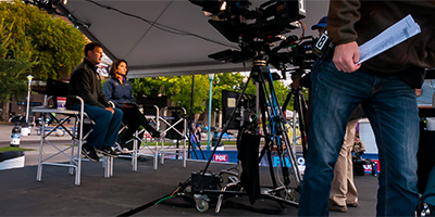 Fox 9 Morning News stage at the State Fair