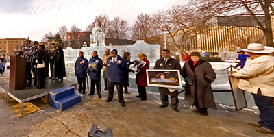 Unveiling of the Ice Capitol