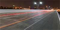 New I-35W bridge at night.