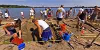 Minneapolis Aquatennial Sandcastle competition.