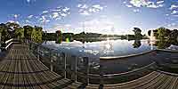 Fishing pier - Roseville, MN Central Park.