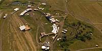 360 degree aerial panorama over Buffalo Chip Campground in Sturgis, SD.