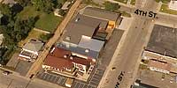 360 degree aerial panorama over Main and 2nd in Sturgis, SD.