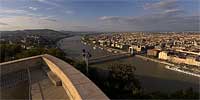 Budapest from on top of the Citadella on Gellert Hill